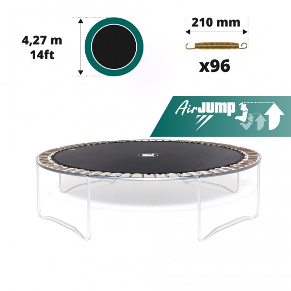 14ft trampoline jumping mat for 96 springs of 210 mm