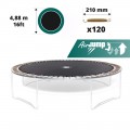 Toile de saut pour trampoline Ø488 à 120 ressorts 210 mm Toile de saut pour trampoline Ø488 à 120 ressorts 210 mm