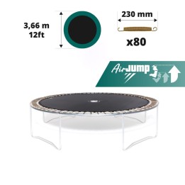 Toile de saut pour trampoline Ø366 à 80 ressorts 230 mm