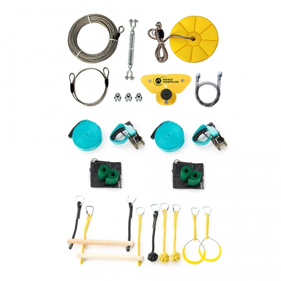 Pack Indiana - Tyrolienne Indiana 28m + Parcours Ninja