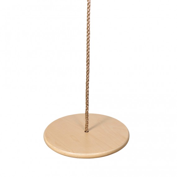 Assise en bois pour tyrolienne