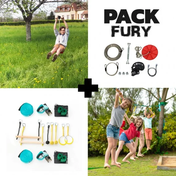 Pack Fury - Tyrolienne Fury + Parcours Ninja