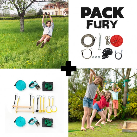Pack Fury - Tyrolienne Fury + Parcours Ninja