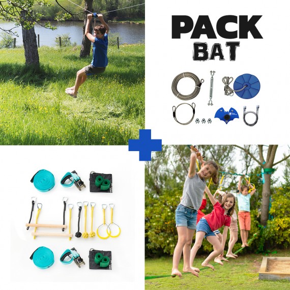 Pack Bat - Tyrolienne Bat + Parcours Ninja