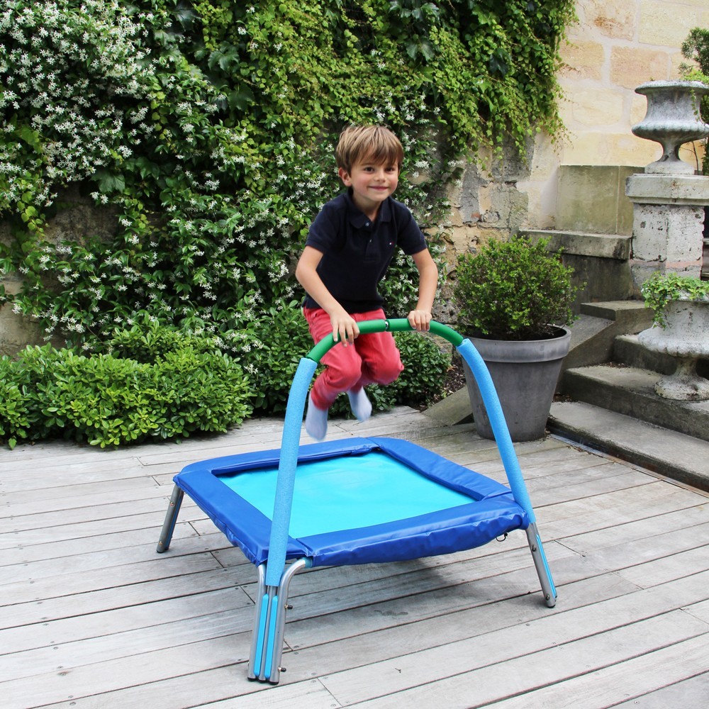 Indoor baby jump mini-trampoline