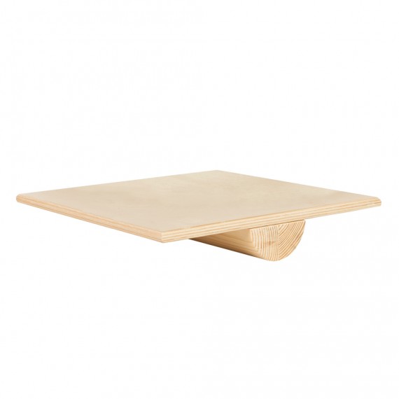 Square wooden balance board