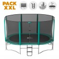 trampoline 14ft Ovalie 430 - Pack XXL trampoline 14ft Ovalie 430 - Pack XXL
