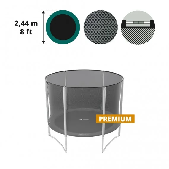 8ft. 250 trampoline premium net 