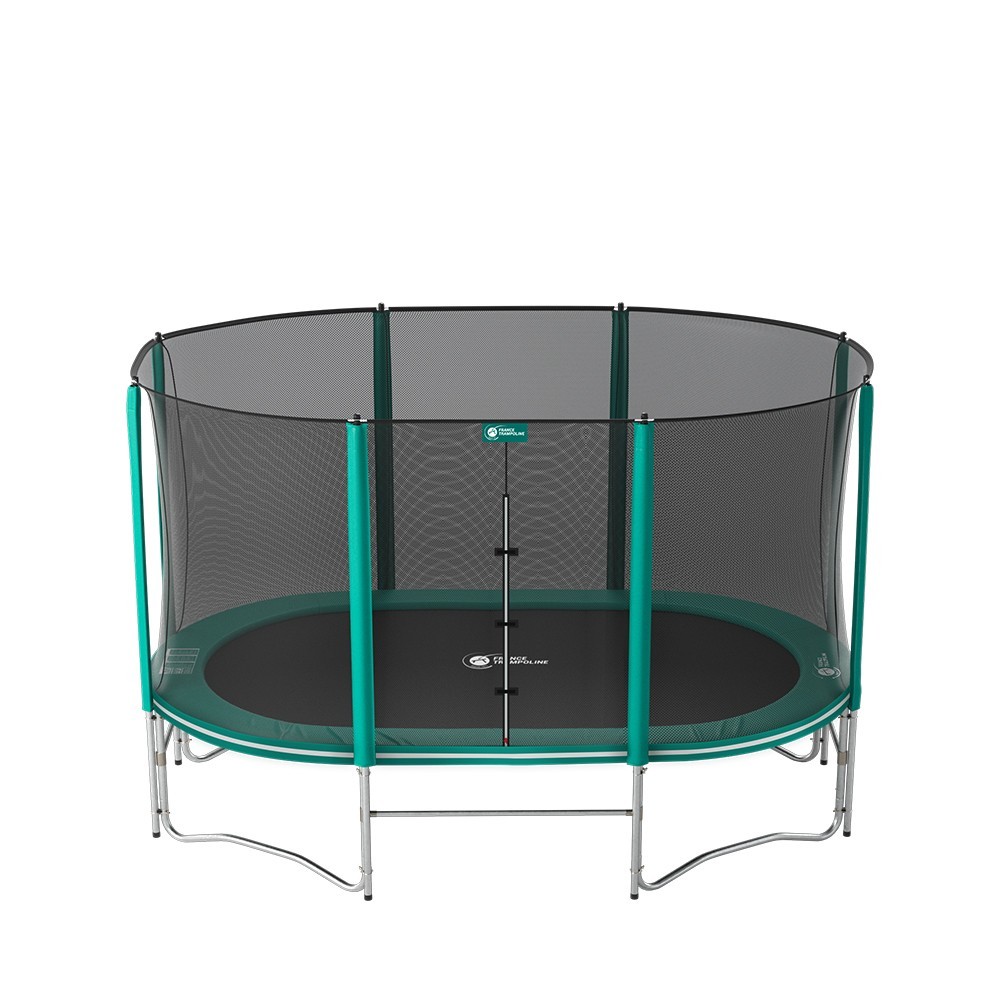 Filet de protection complet avec montant pour trampoline oval 360