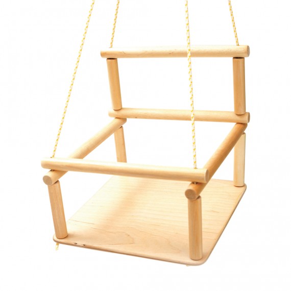 Balançoire en bois pour bébé pour triangle d'escalade