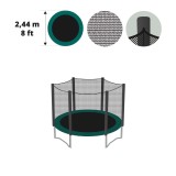 Filet textile pour trampoline 250 avec gaines