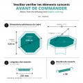 Toile de saut Airjump pour trampoline Octopulse 360 à 88 ressorts 230 mm Toile de saut Airjump pour trampoline Octopulse 360 à 88 ressorts 230 mm