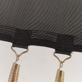 Rangs de couture et bande de renfort de la toile de saut