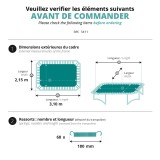 Toile de saut pour trampoline Apollo Sport 300 à 68 ressorts 180 mm