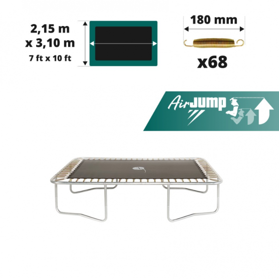 Jumping mat AirJump for Apollo sport 300 trampoline with 68 x 180 mm springs
