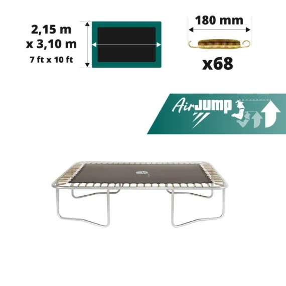 Toile de saut AirJump pour trampoline Apollo Sport 300 à 68 ressorts 180 mm
