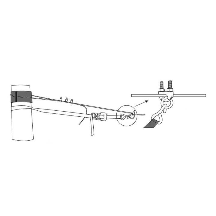 Slackline cable tensioner
