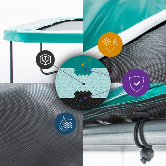 Coussin de protection vert Apollo Square 300 Premium