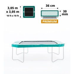 Coussin de protection vert Apollo Square 300 Premium