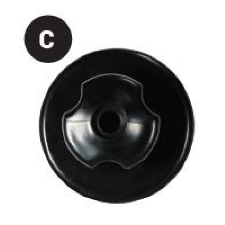 Black climbing hold for Dome
