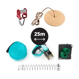 Pack Tyrolienne sur Slackline 25m