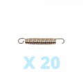 Lot de 20 ressorts pour trampoline