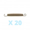 Lot de 20 ressorts 230mm gold Lot de 20 ressorts 230mm gold