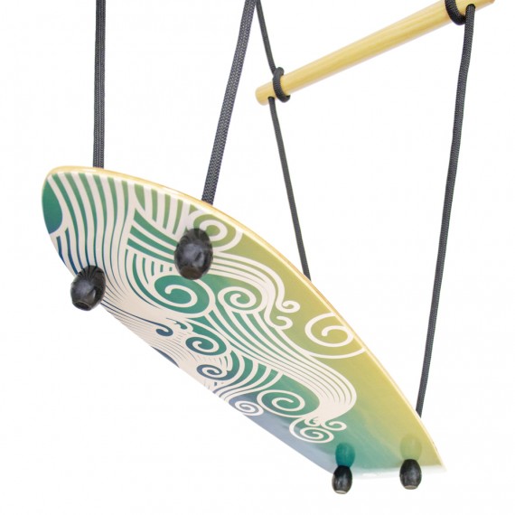 Swing skate for Ninja slackline