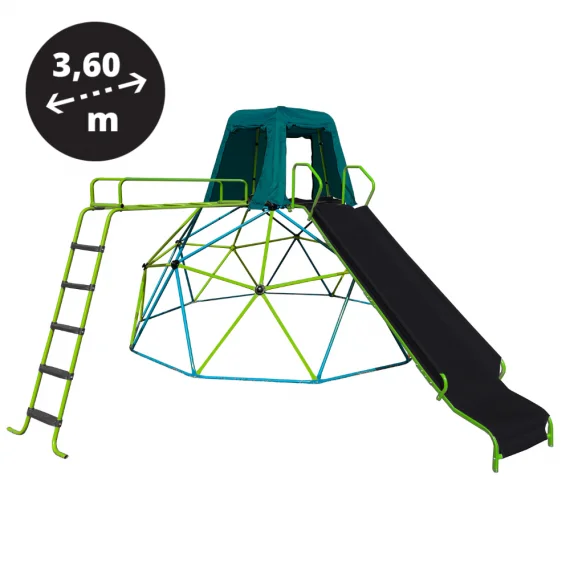 Aire de jeux avec dôme d'escalade 3,60 m