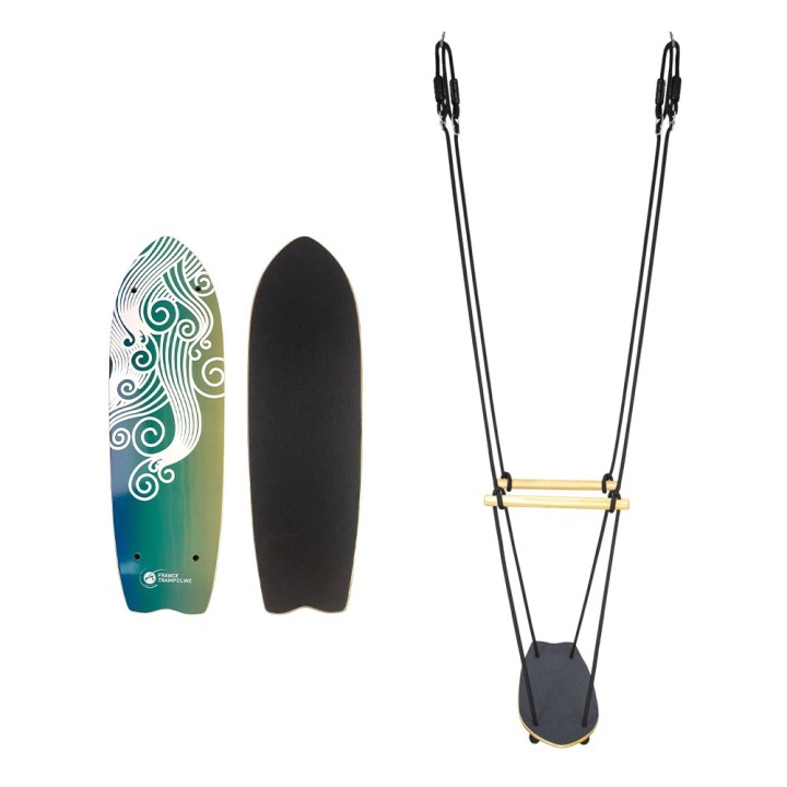 Swing skate for Ninja slackline