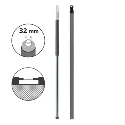 Complete Ø32 mm posts for enclosure with fibre glass rods