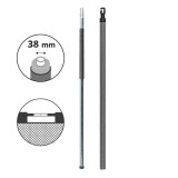 Poteau complet Ø38mm pour filet Ovalie 490