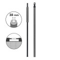 Poteau complet Ø38mm pour filet de trampoline 366 et plus - NOIR Poteau complet Ø38mm pour filet de trampoline 366 et plus - NOIR