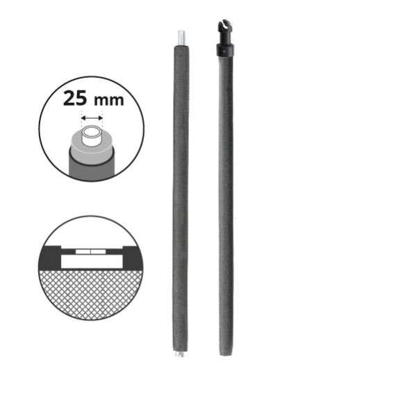 Poteau complet Ø25 mm pour filet Start'Up 180 et 250