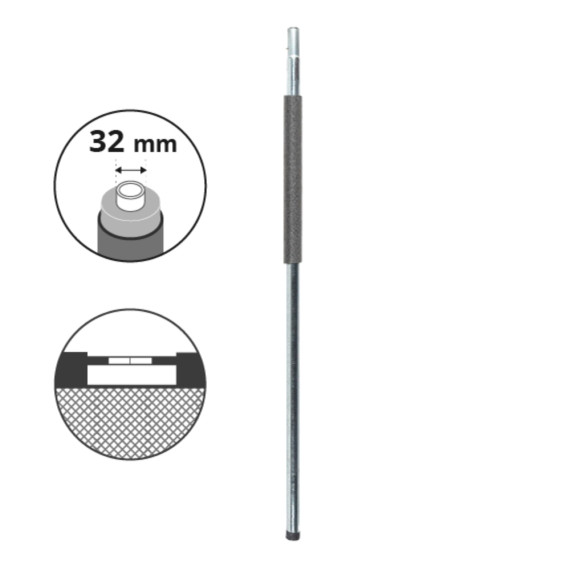 Inferior net post Ø32 mm for 12+ft. trampoline