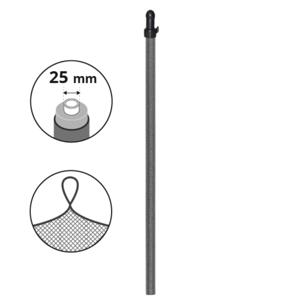 Panier De Trampoline EXIT – Compatible Tubes ø25–38 Mm, Vert/Noir, 11.40.50.50