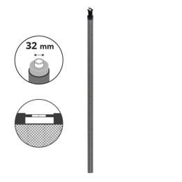 Superior net post Ø32 mm for 12+ft. trampoline
