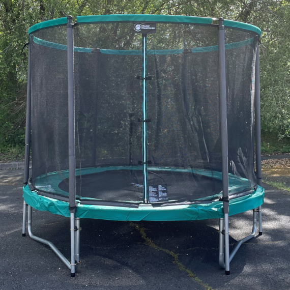 Filet textile pour trampoline ⌀244cm 2 lots arcs en fibre de verre inclus Filet textile pour trampoline ⌀244cm 2 lots arcs en fibre de verre inclus
