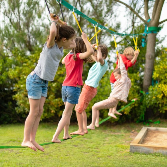 Ninja Slackline GIGA MAX pour enfants et adolescent Ninja Slackline GIGA MAX pour enfants et adolescent
