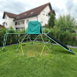 Aire de jeux avec d&ocirc;me d'escalade 2,50 m