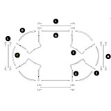 Arc de cercle armature Ovalie 430 - Pièce C