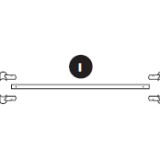 Arc armature Ovalie 430 - barre de renfort longueur