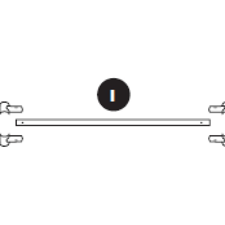 Arc armature Ovalie 430 - barre de renfort longueur