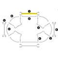 Arc armature Ovalie 360 - barre de renfort longueur Arc armature Ovalie 360 - barre de renfort longueur