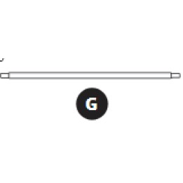 Barre armature Ovalie 490 – 48/42mm  