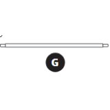 Ovalie 490 frame bar – 48/42mm Part G