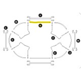 Ovalie 490 frame bar – 48/42mm Part G
