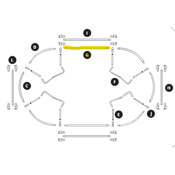 Barre armature Ovalie 490 – 48/42mm  Barre armature Ovalie 490 – 48/42mm
