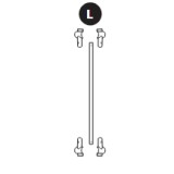 Arc armature Ovalie 490 - barre de renfort largeur
