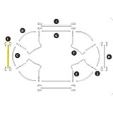 Ovalie 490 frame arc - reinforcement bar (width) Part L